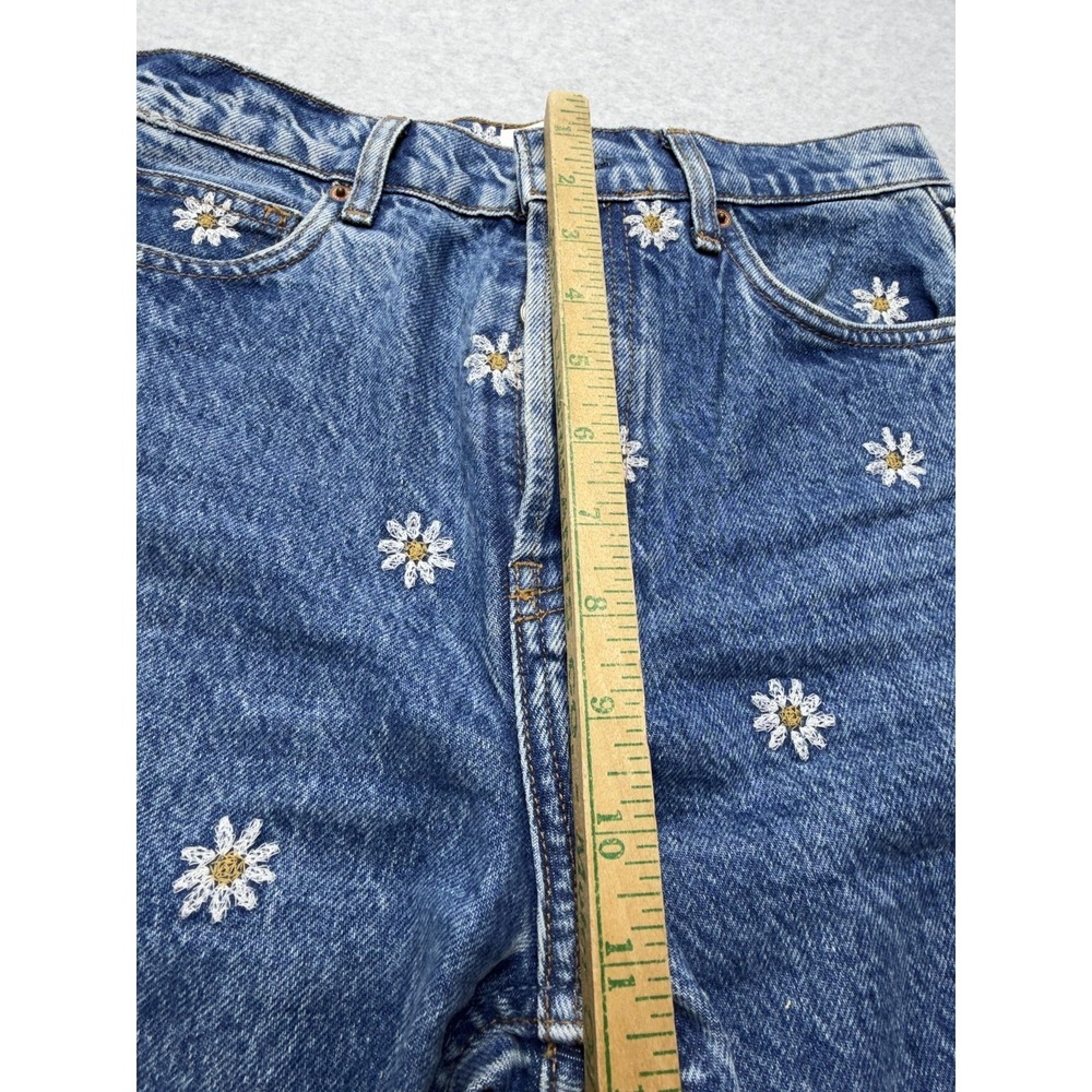 Reformation Cynthia Chamomile High Rise Straight Jeans Womens 26 Blue Floral - Picture 6 of 16